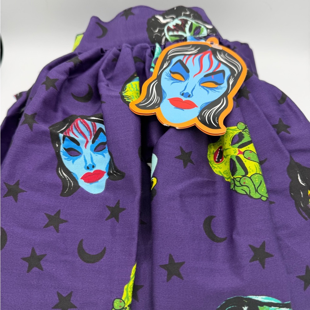 Vixen by Micheline Pitt Purple Ben Cooper Mask Skirt Small - Picture 6 of 7